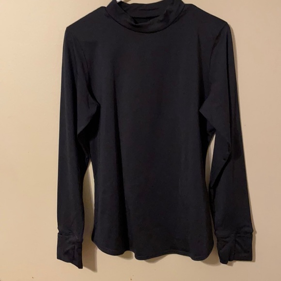 Cuddl Duds Tops - Climate right, long sleeve shirt, Black, Size Large